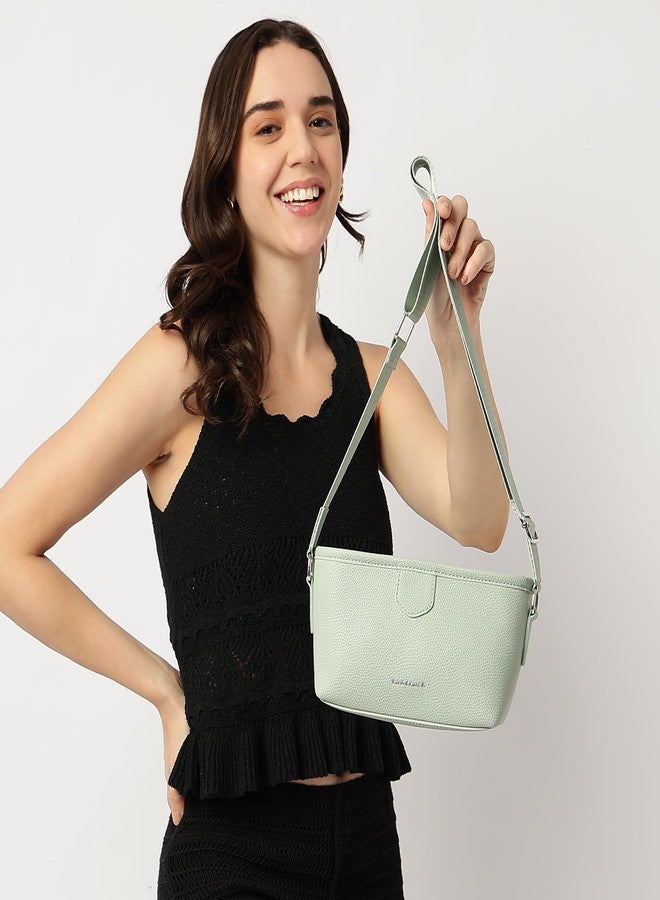 Fastrack Main Character Sling Bag for Women | Compact Crossbody with Magnetic Closure Flap, Adjustable Strap & Internal Zipper Pocket | Trendy Everyday Sling Bag - Image 2